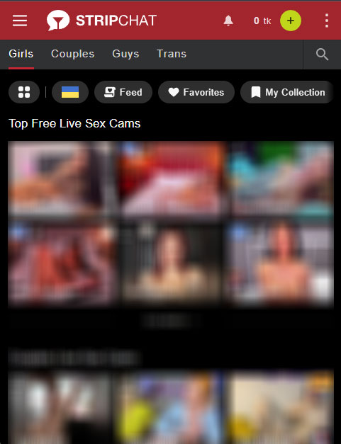 StripChat for mobile